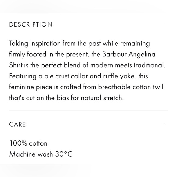 ✨ BARBOUR ✨ Modern Heritage Angelina Poplar Tartan Shirt 8 (USA 4) - Picture 16 of 16